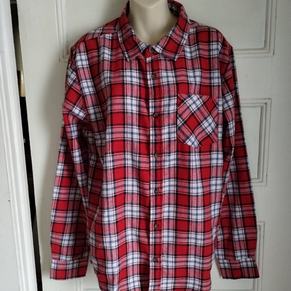 Street Legal blouse plaid SZ medium